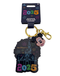 Disney Parks Keychain - WDW - Dated 2025 - Cinderella Castle with Mickey Charm