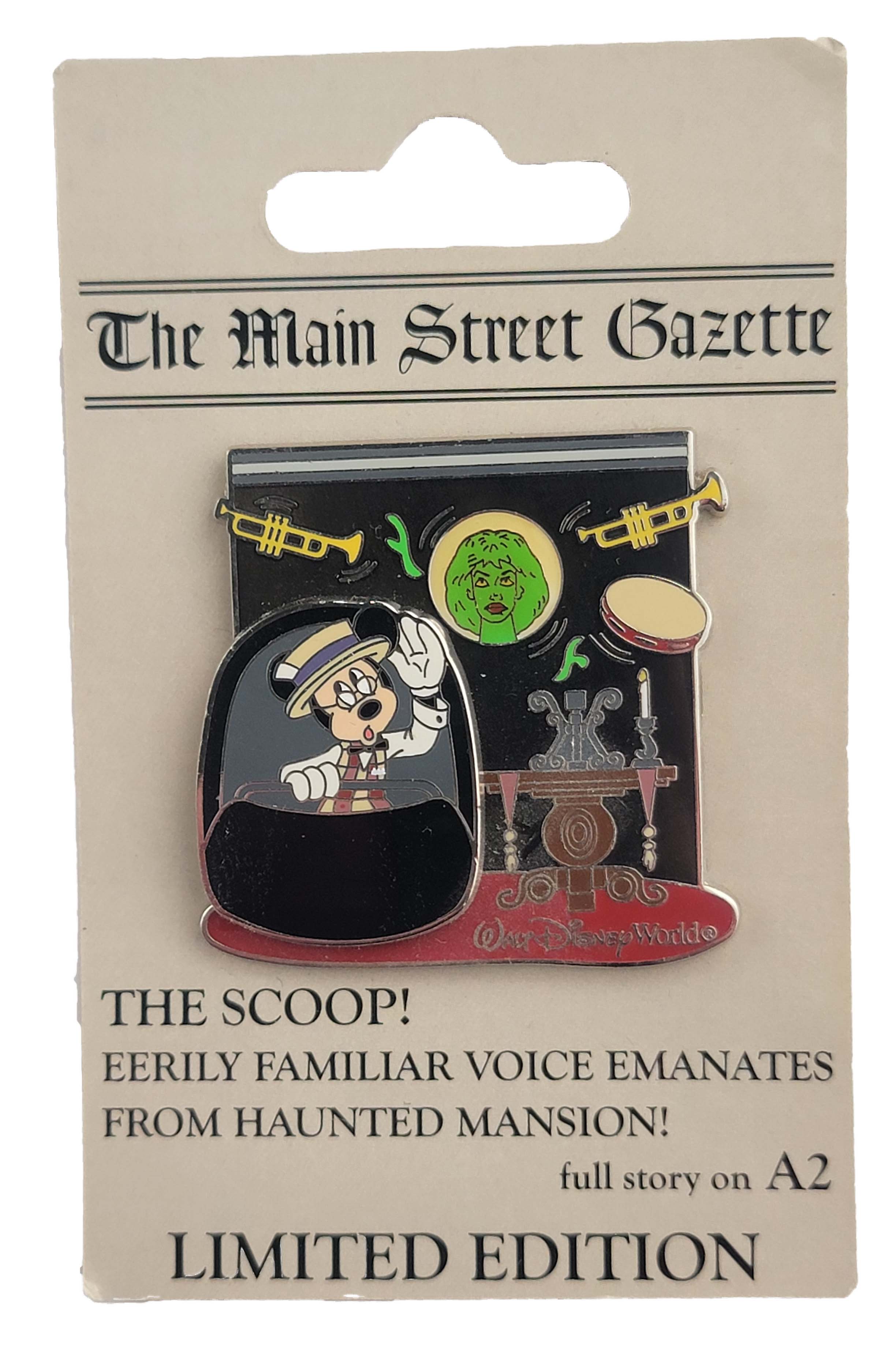 Disney Pin - Mickey Mouse - The Scoop! - Haunted Mansion