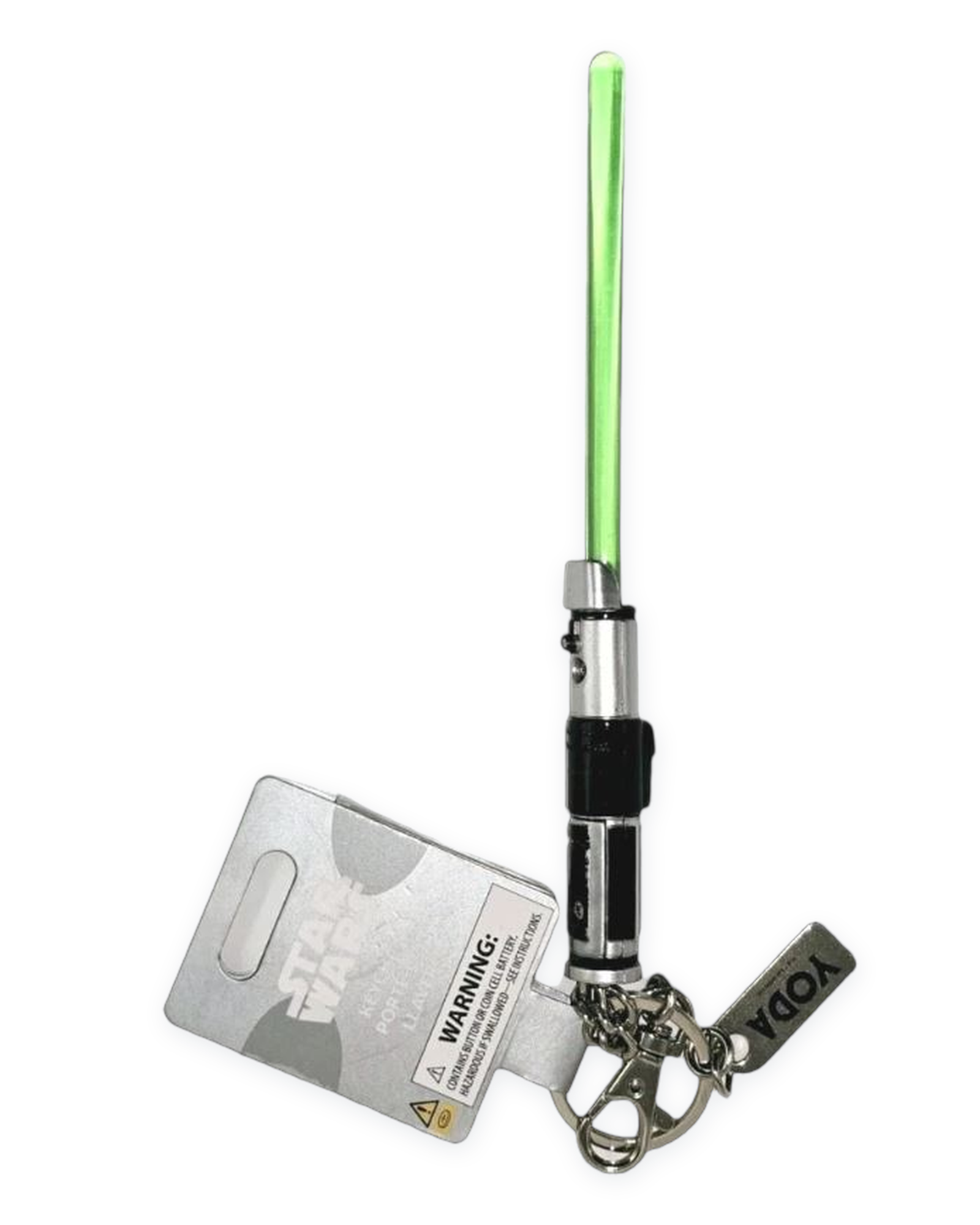 Disney Parks Keychain - Star Wars -Green Lightsaber - Yoda