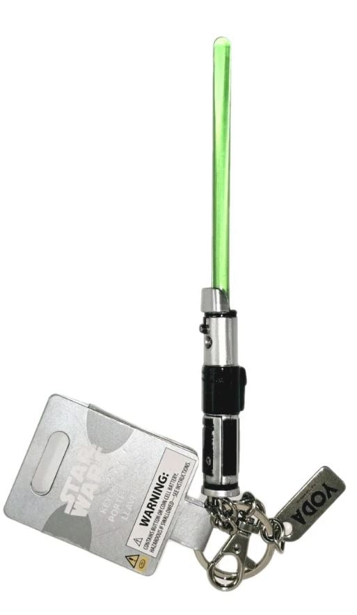 Disney Parks Keychain - Star Wars -Green Lightsaber - Yoda