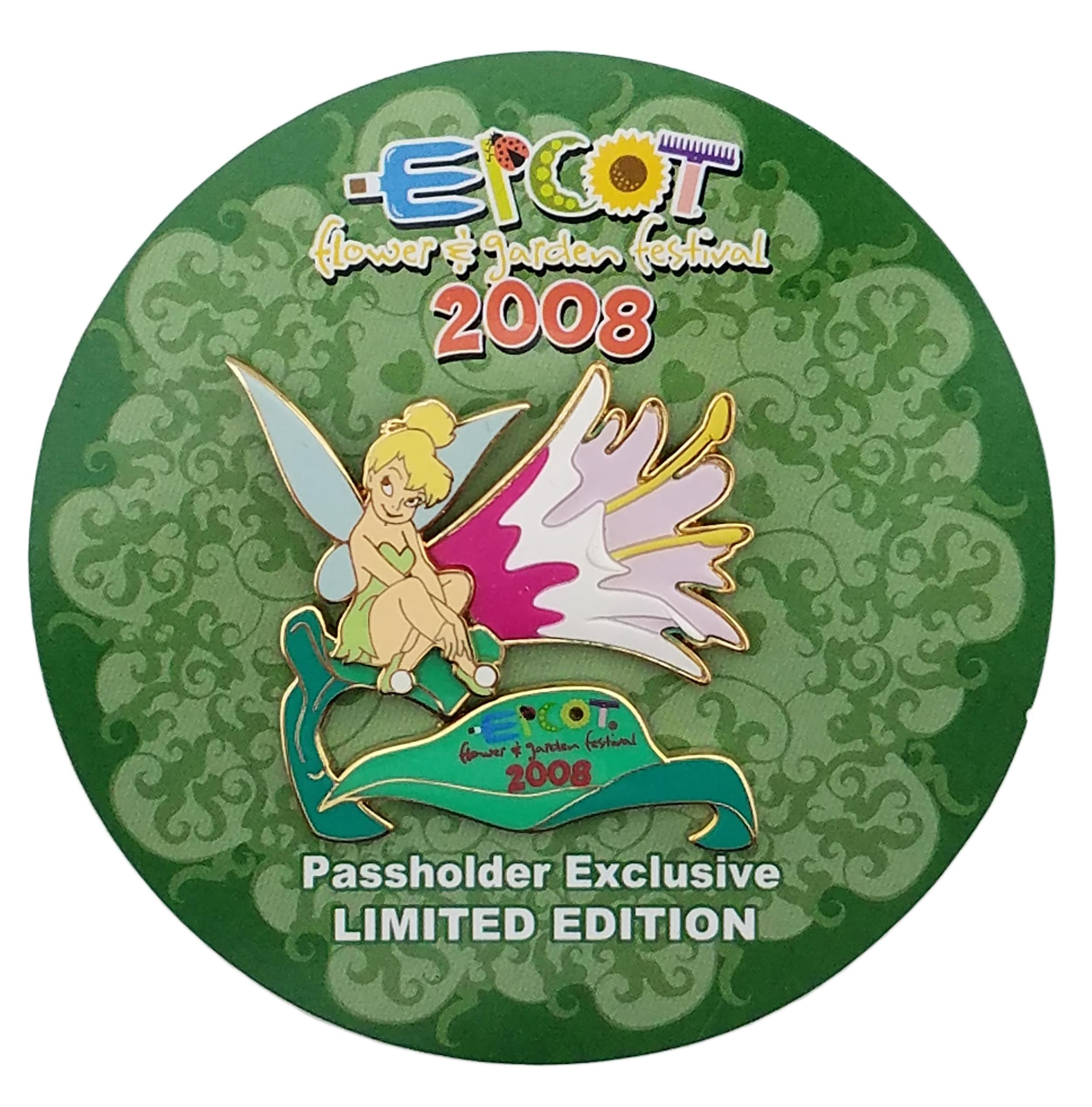 Disney Pin - Flower and Garden Festival 2008 (Tinker Bell) Passholder Exclusive - Pin Only, view 1
