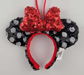 Disney Parks Ornament - Minnie Ear Headband - Black Polka Dots and Red Bow