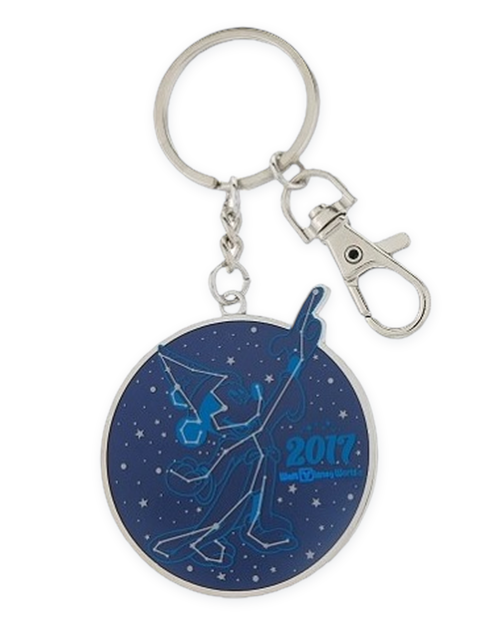 Disney Parks Keychain - 2017 Logo Sorcerer Mickey Mouse - Disc