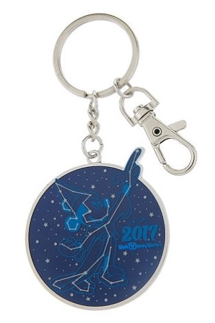 Disney Parks Keychain - 2017 Logo Sorcerer Mickey Mouse - Disc