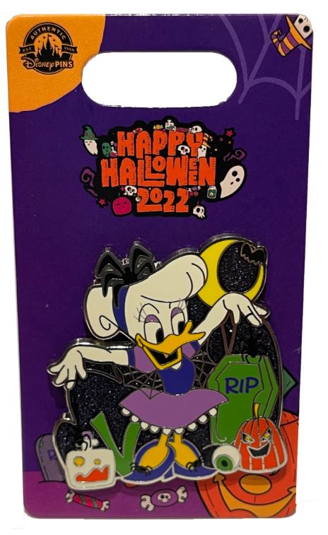 Disney Pin - Happy Halloween 2022 - Daisy Duck Trick-or-Treating - front view