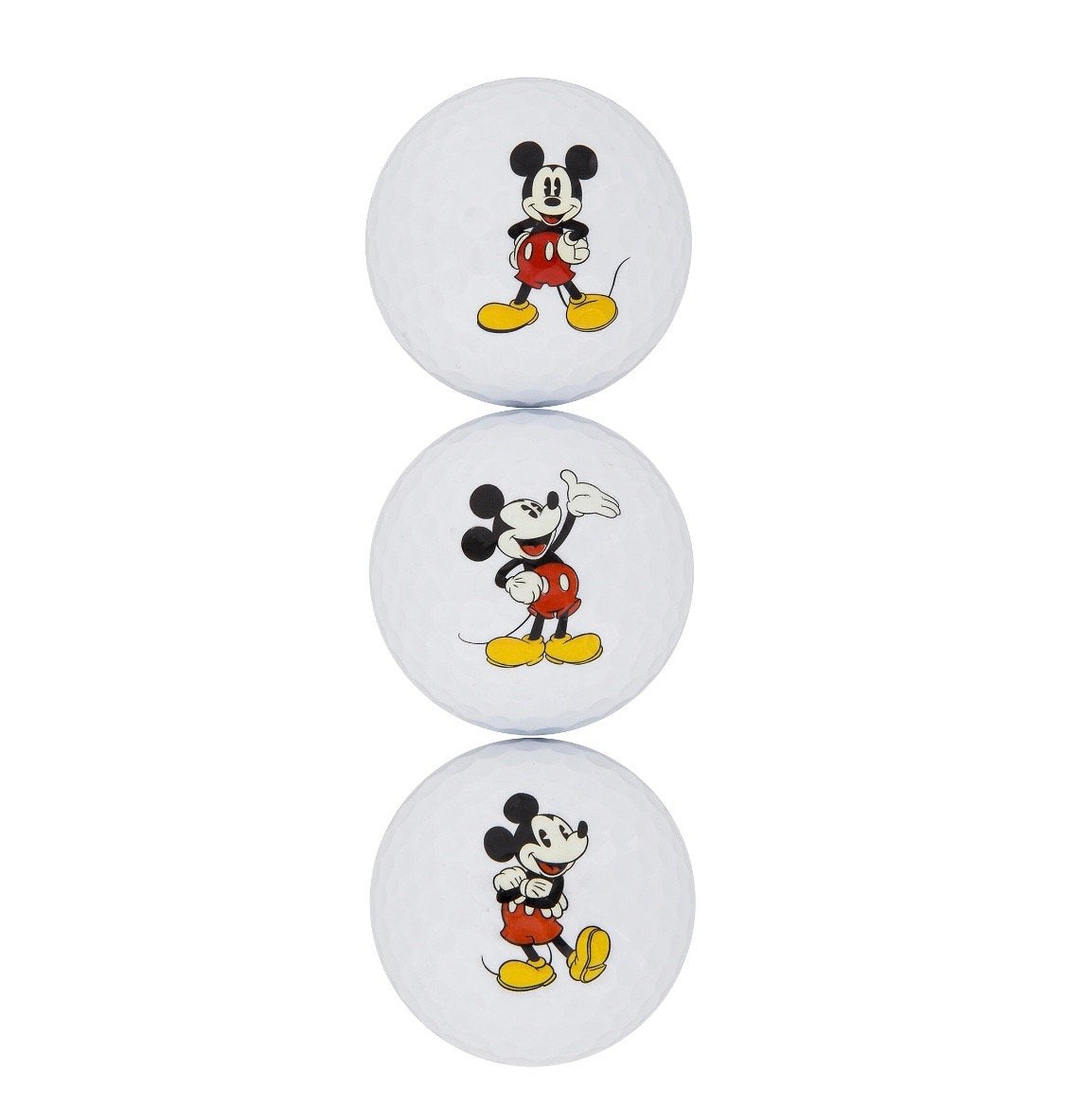 Disney Parks - Golf Ball  - Mickey Silhouette Pose - Set of 3
