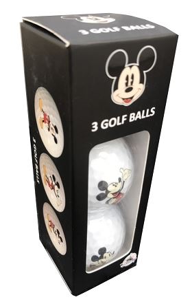 Disney Parks - Golf Ball  - Mickey Silhouette Pose - Set of 3