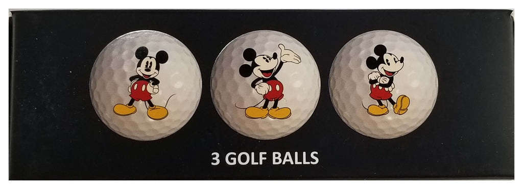 Disney Parks - Golf Ball  - Mickey Silhouette Pose - Set of 3