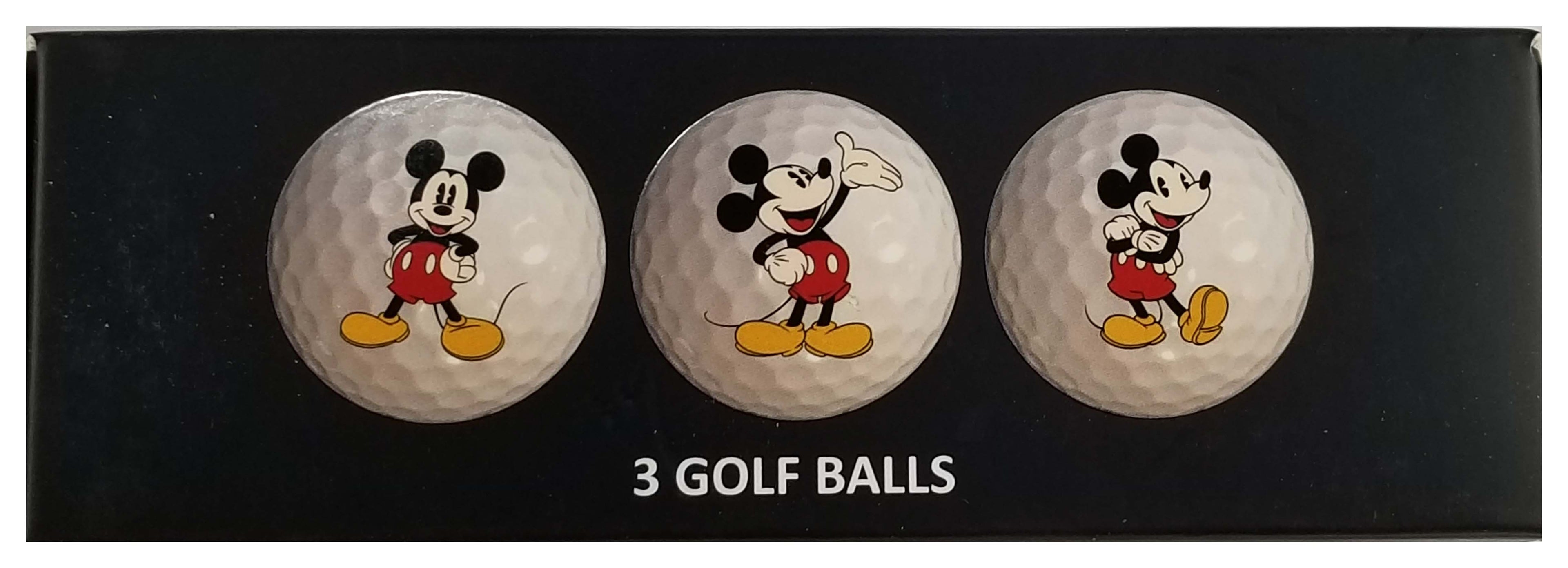 Disney Parks - Golf Ball  - Mickey Silhouette Pose - Set of 3