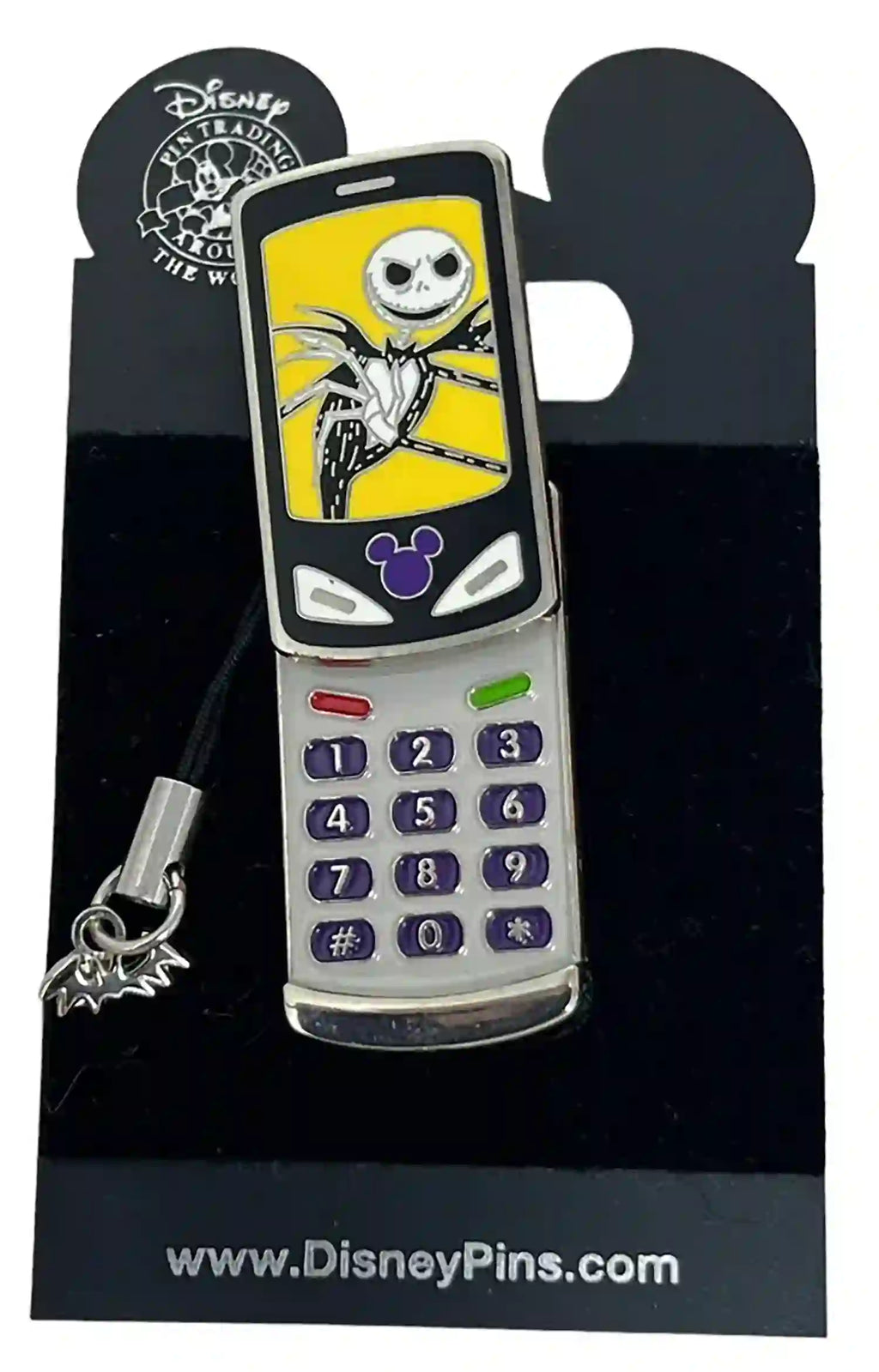 Disney Pin - The Nightmare Before Christmas - Jack Skellington - Cell Phone - Slider - alternate view 2