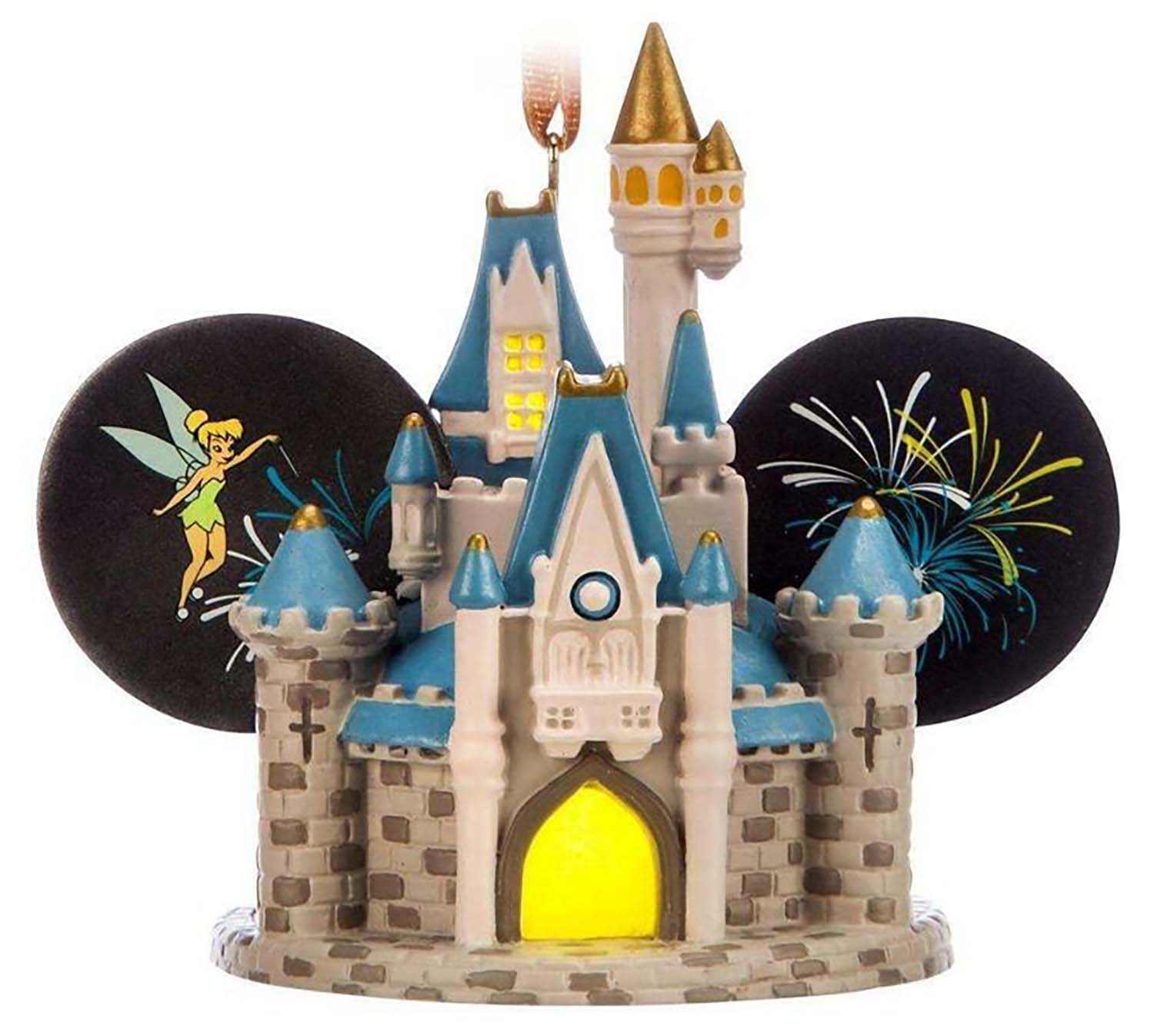 Disney Parks Ornament - Walt Disney World Cinderella Castle Light-Up Ear Hat