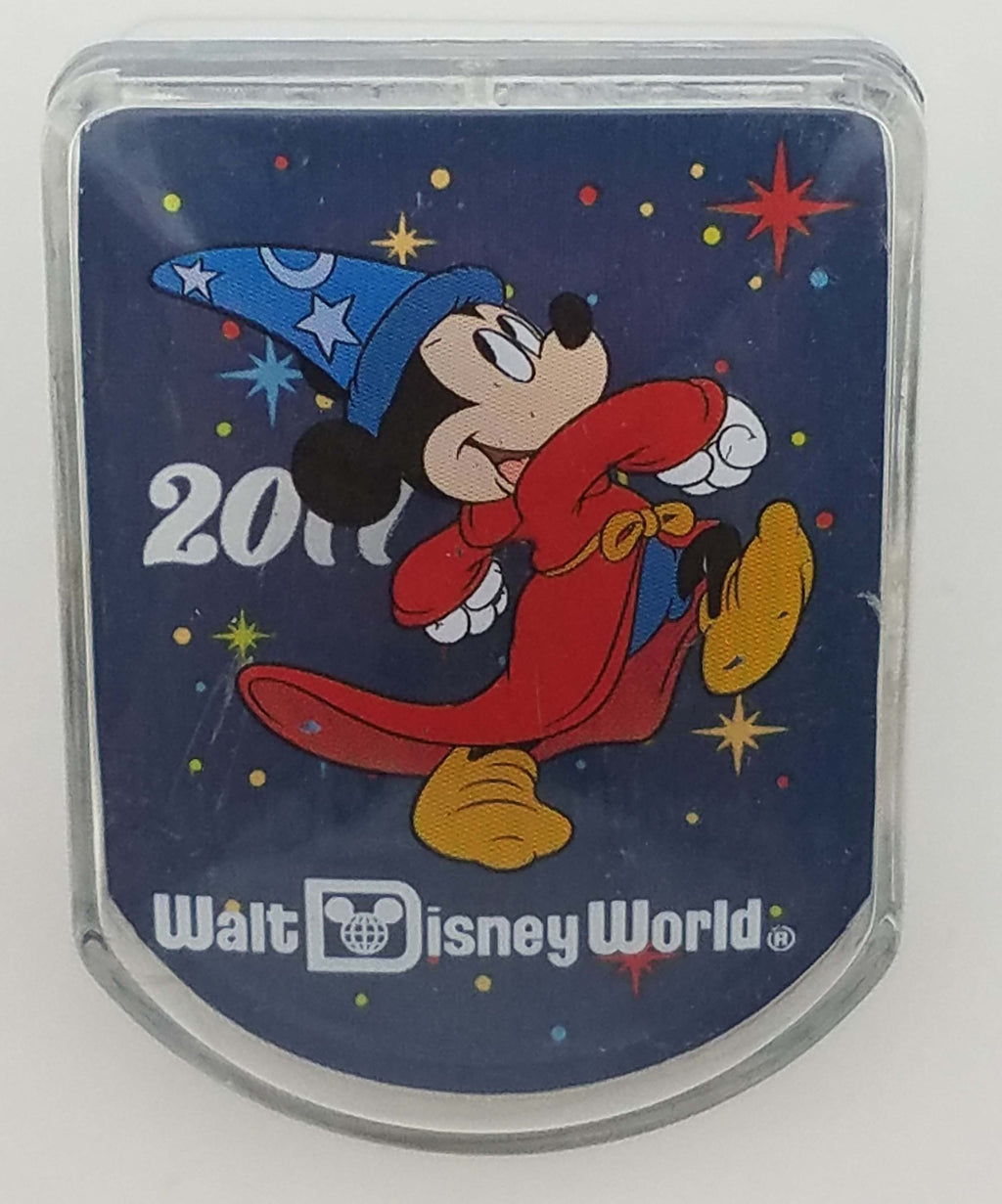 Disney Parks - Clip Magnet - Dated 2017 - Sorcerer Mickey Mouse - Logo - front view