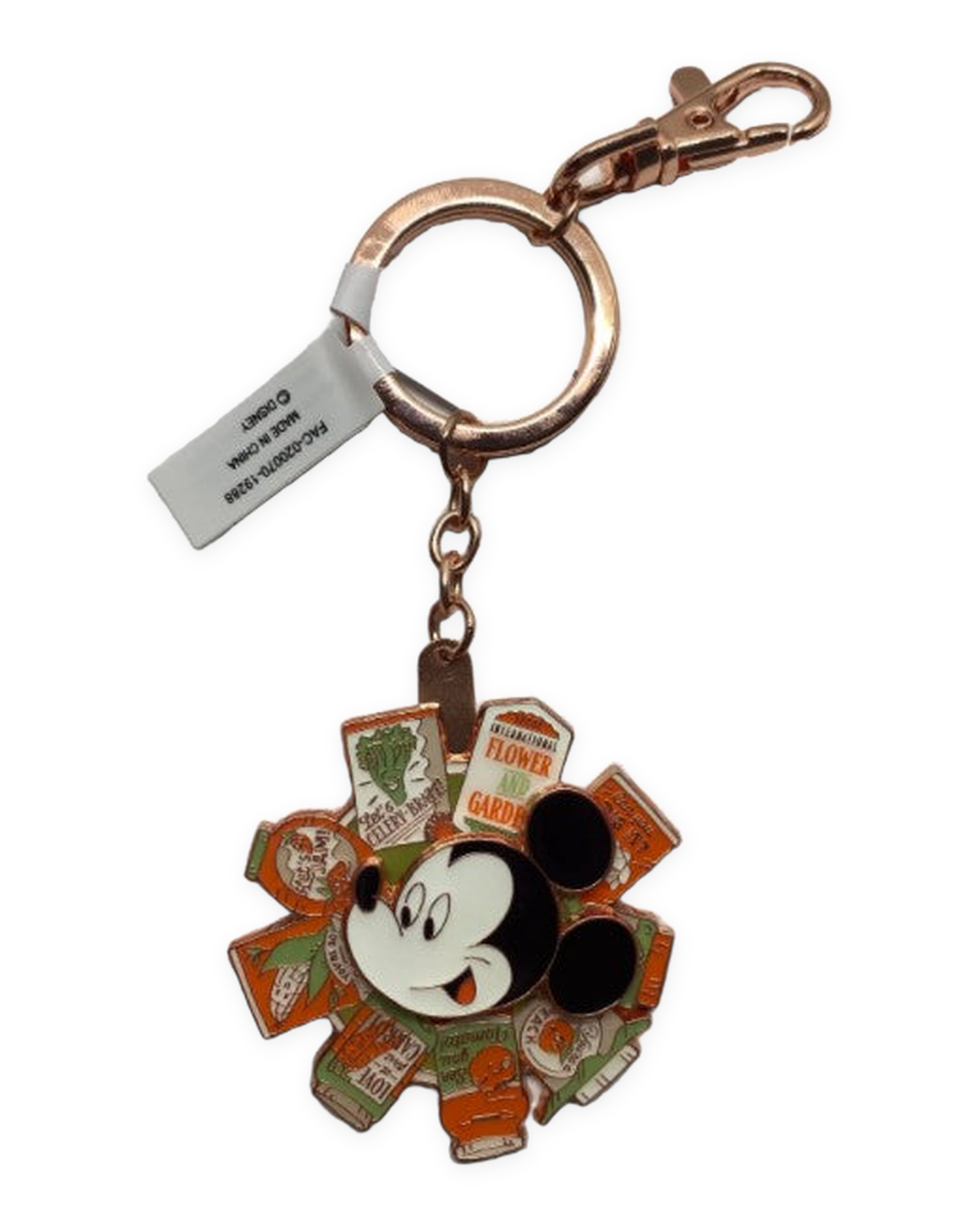 Disney Parks Keychain - Flower and Garden 2020 - Mickey Spinner