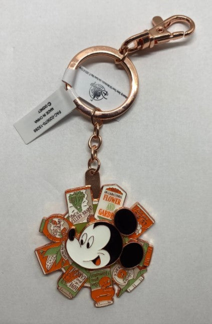 Disney Parks Keychain - Flower and Garden 2020 - Mickey Spinner