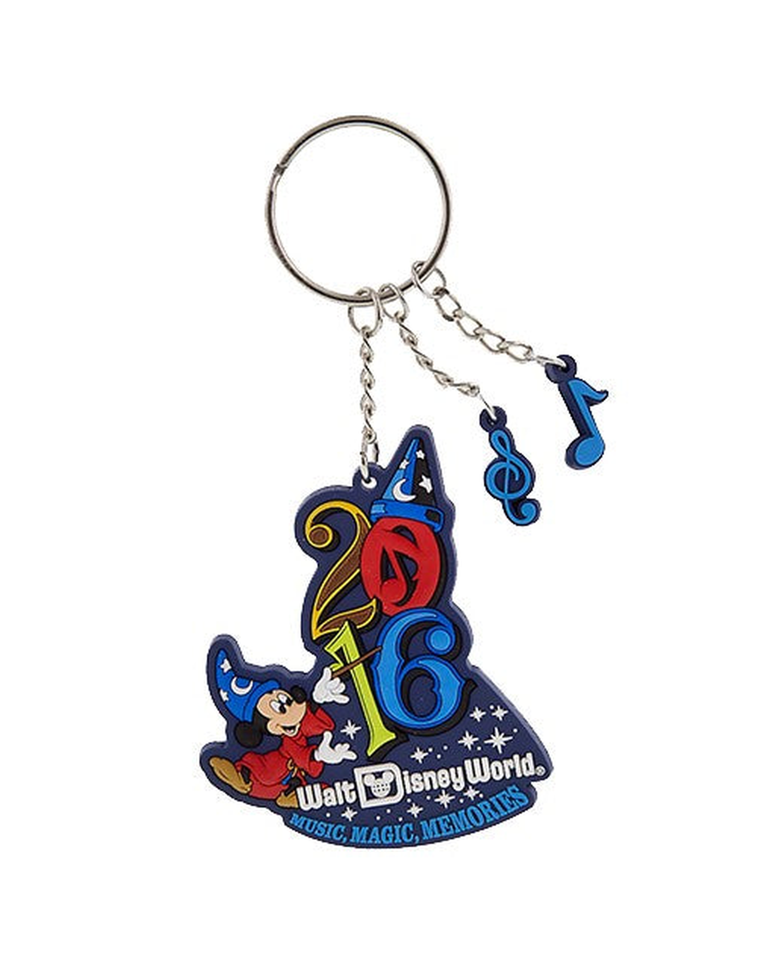 Disney Parks Keychain - 2016 Logo Sorcerer Mickey