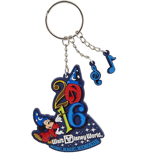 Disney Parks Keychain - 2016 Logo Sorcerer Mickey