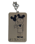 Disney Parks Keychain - #1 Teacher - Female