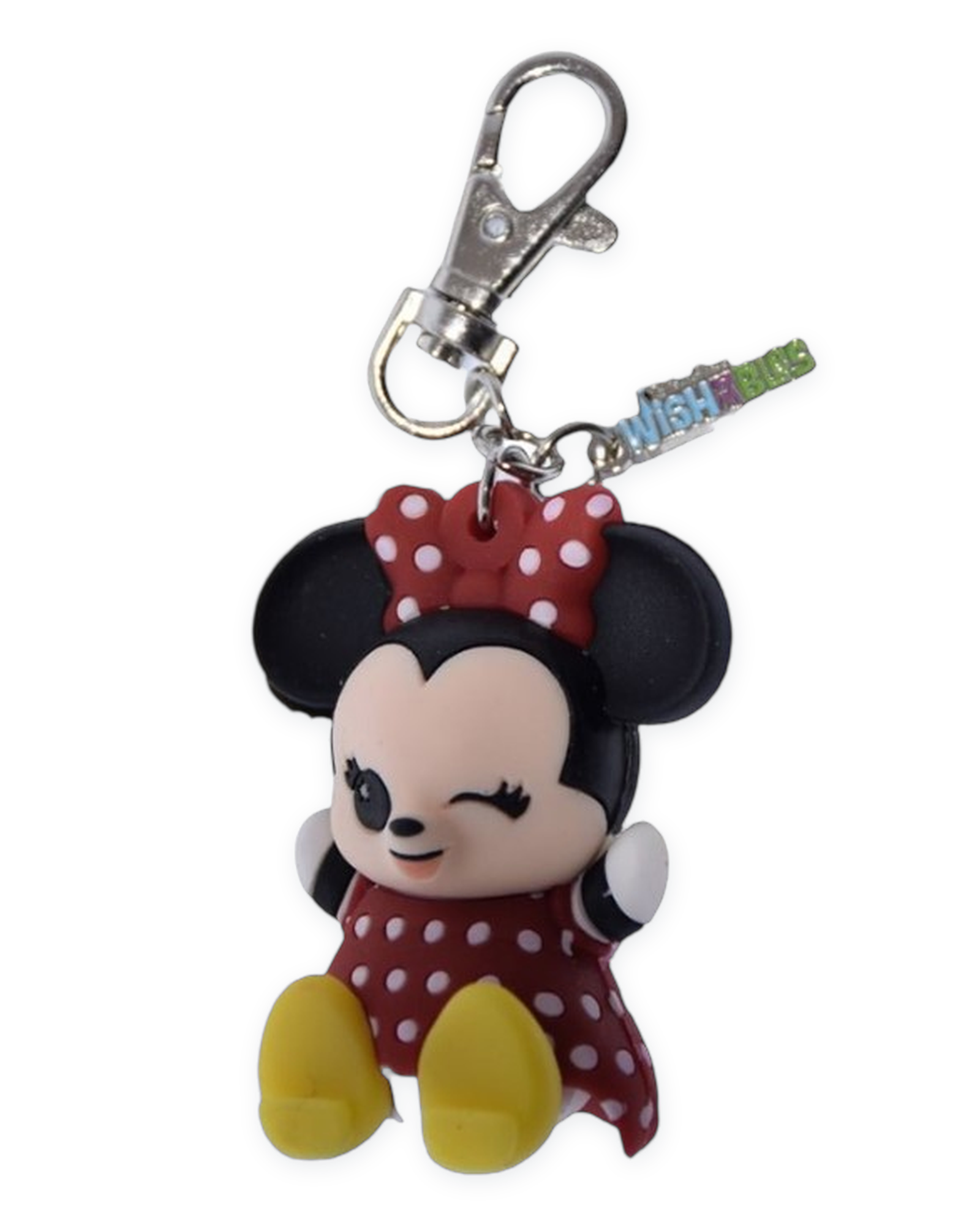 Disney Parks Keychain - Wishables - Minnie Mouse - Polka Dot Dress