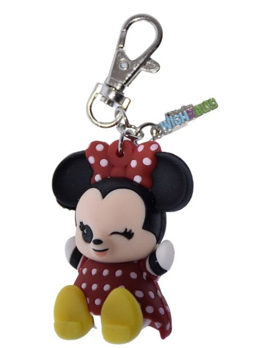 Disney Parks Keychain - Wishables - Minnie Mouse - Polka Dot Dress