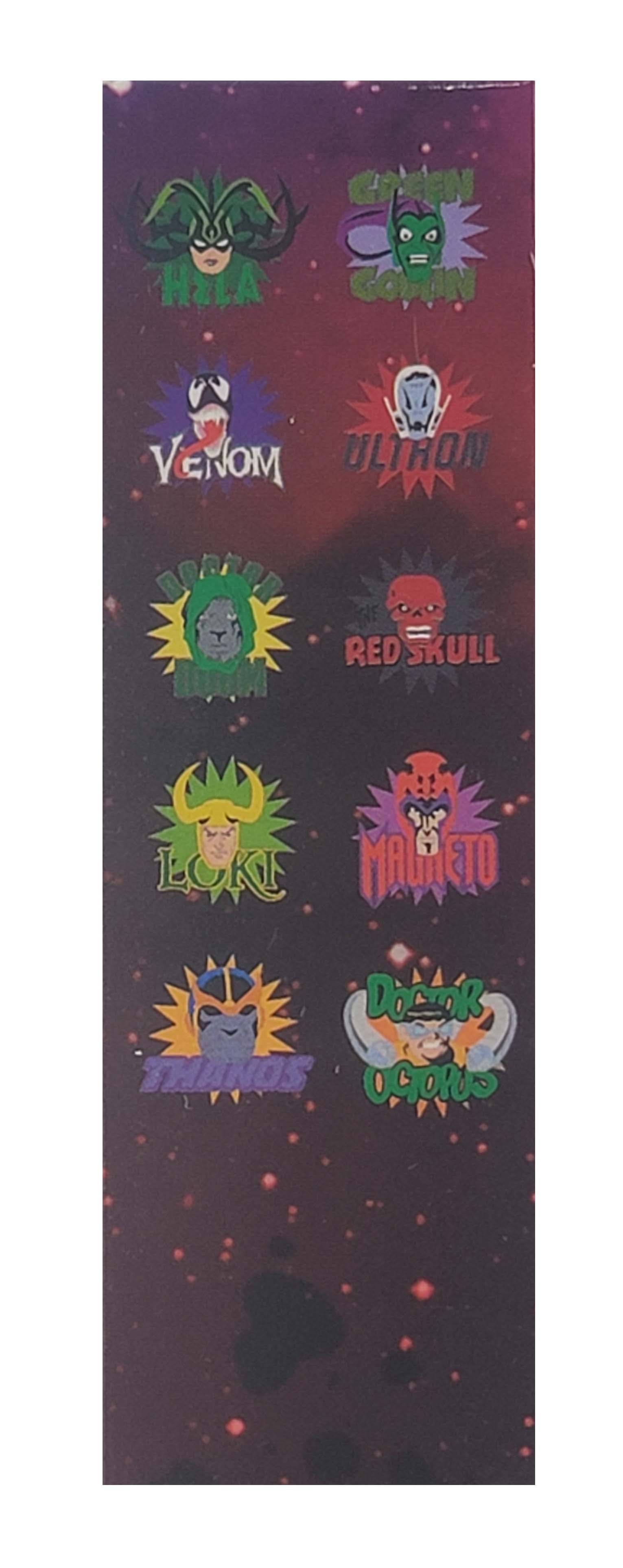 Disney Pin - Marvel Villains Mystery Box - 2 Random Pins - Sealed - package and series details