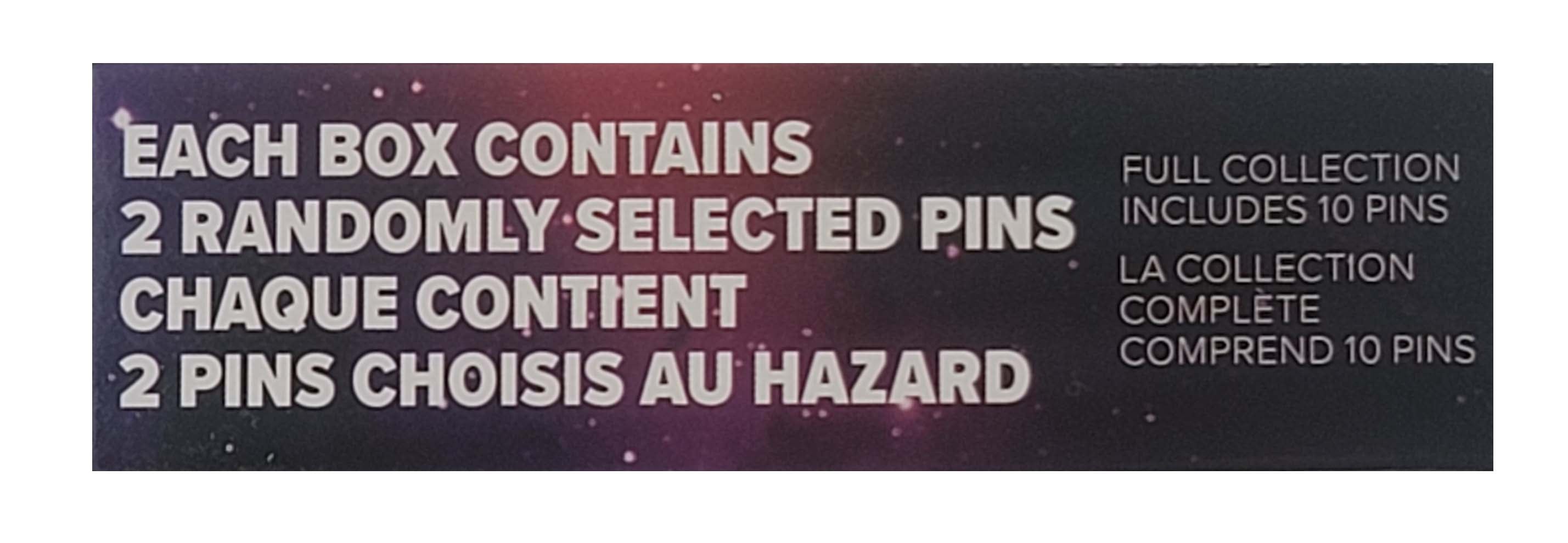 Disney Pin - Marvel Villains Mystery Box - 2 Random Pins - Sealed - package and series details