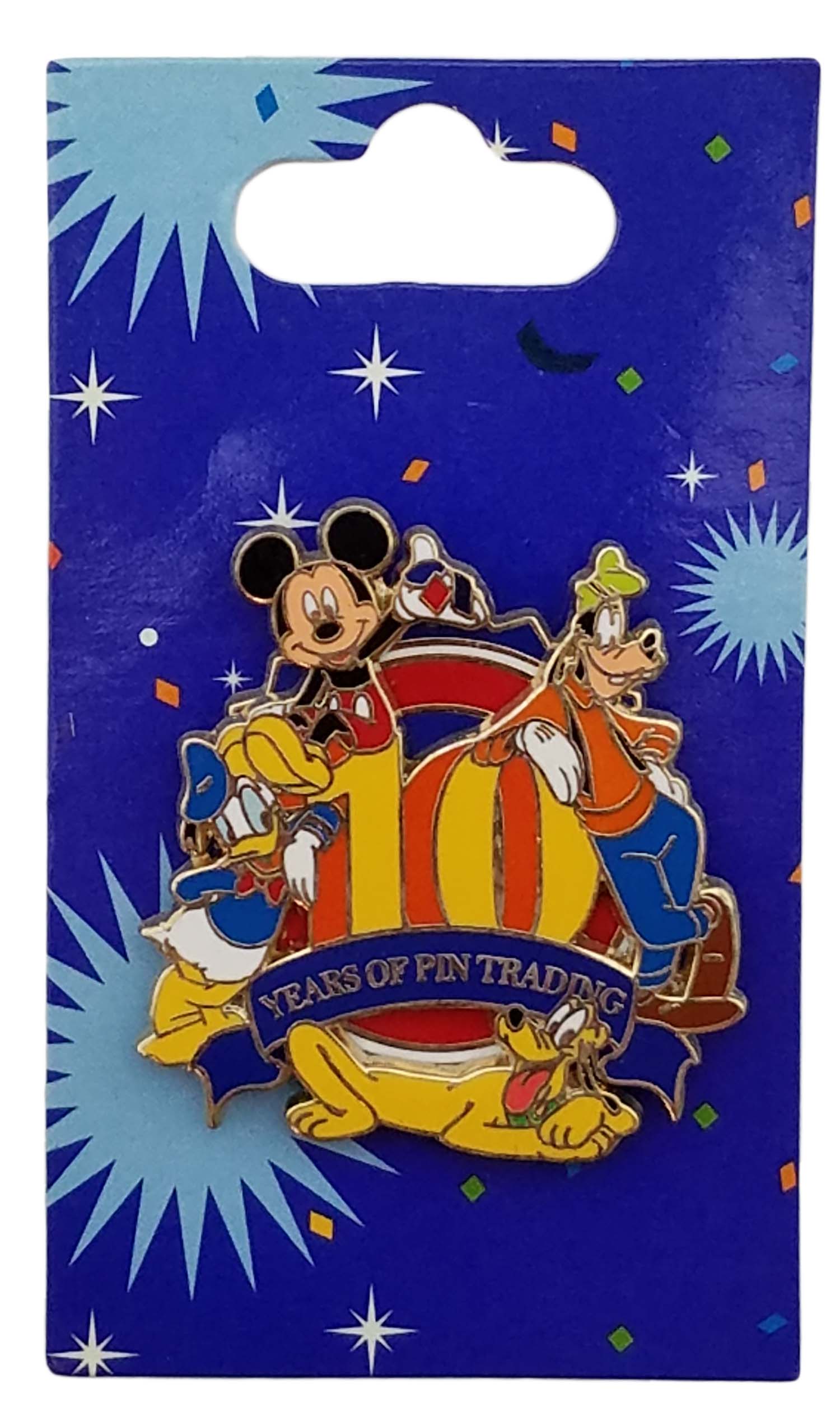 Disney Pin - Pin Trading 10th Anniversary - Logo Pin