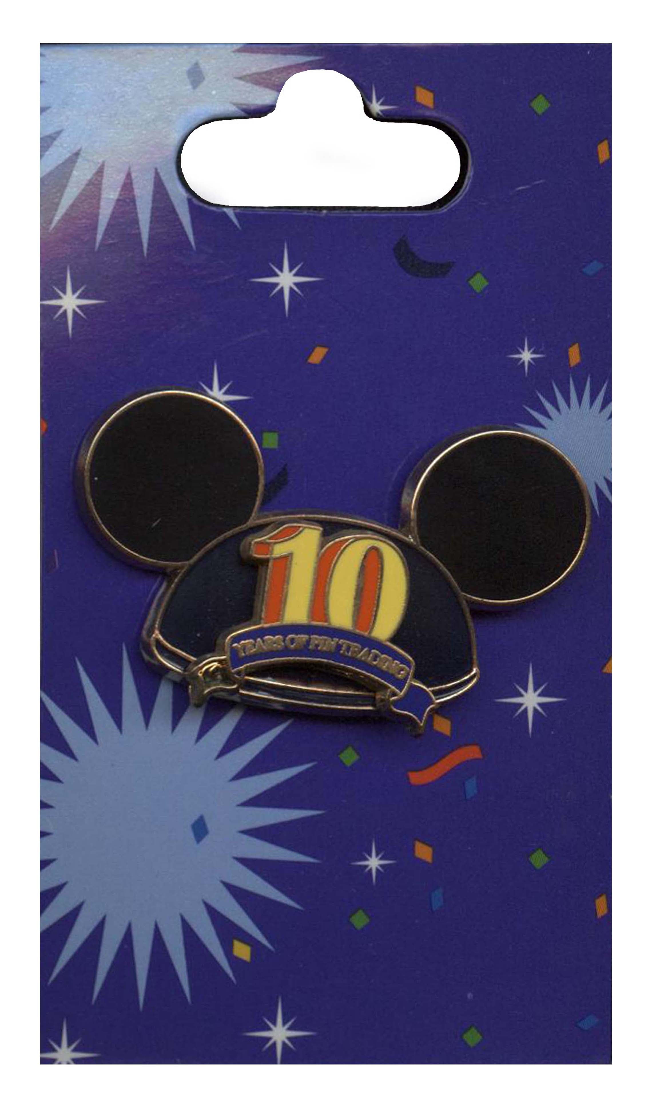Disney Pin - Pin Trading 10th Anniversary - Mickey Mouse - Ear Hat
