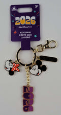 Disney Parks Keychain - Walt Disney World Dated 2026 - Mickey and Minnie Mouse