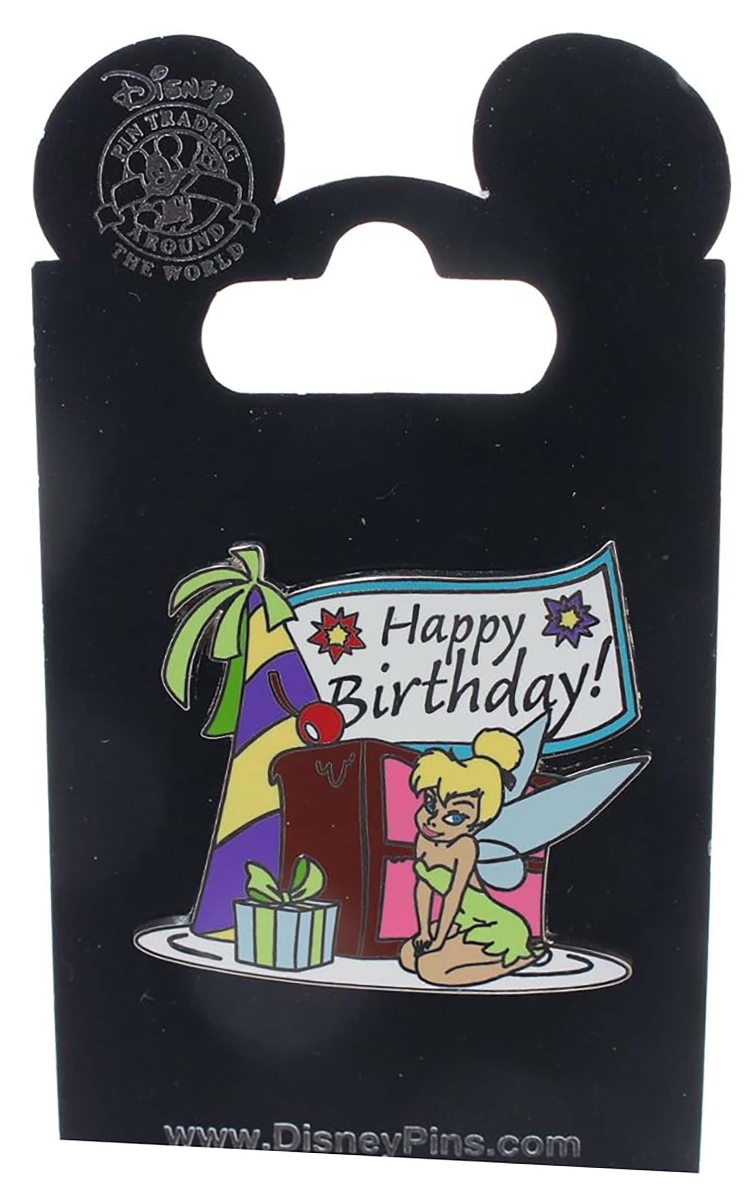 Disney Pin - Happy Birthday! - Tinker Bell with Cake and Presents
