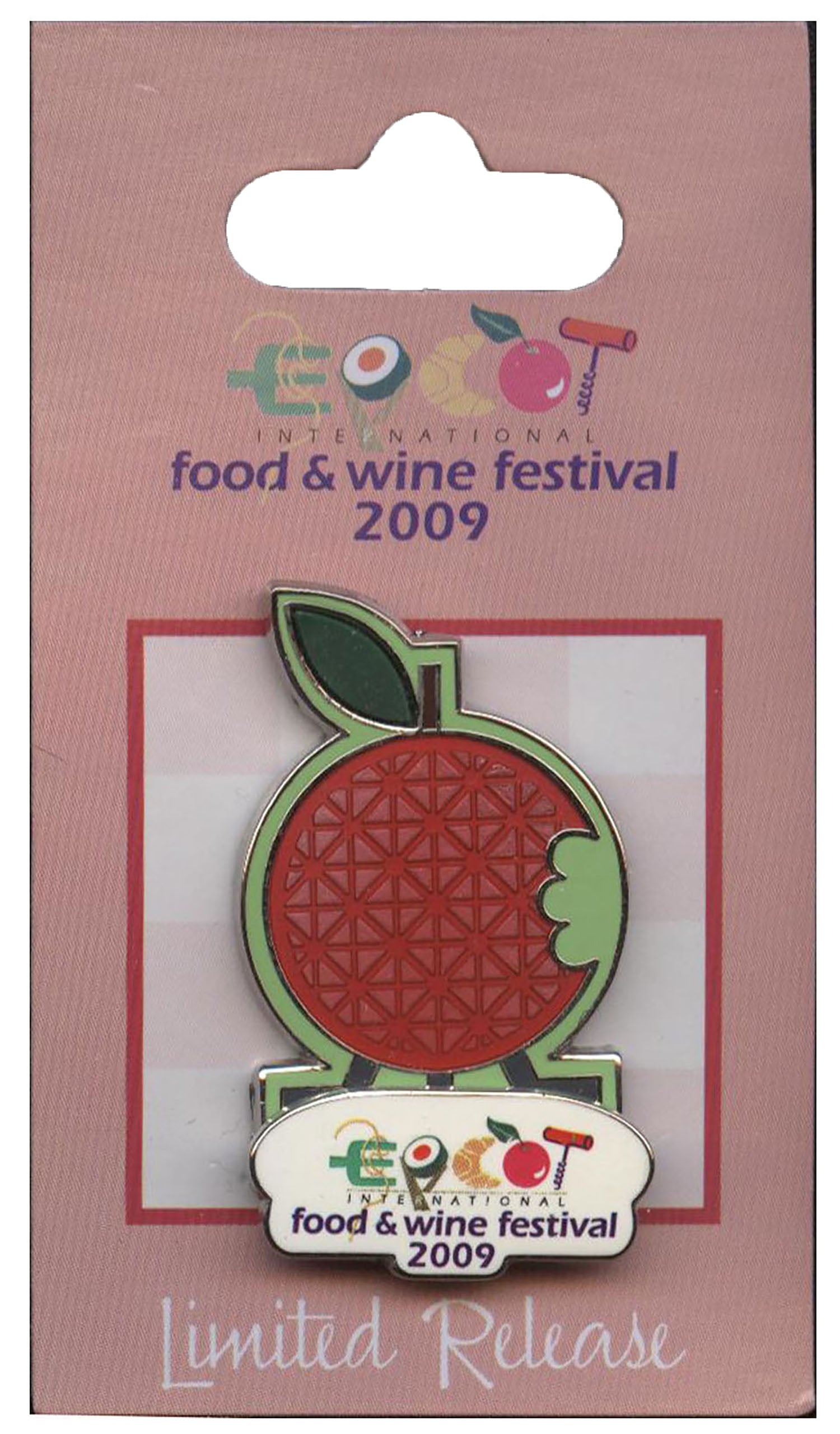 Disney Pin - Epcot International Food and Wine Festival - 2009 - Logo