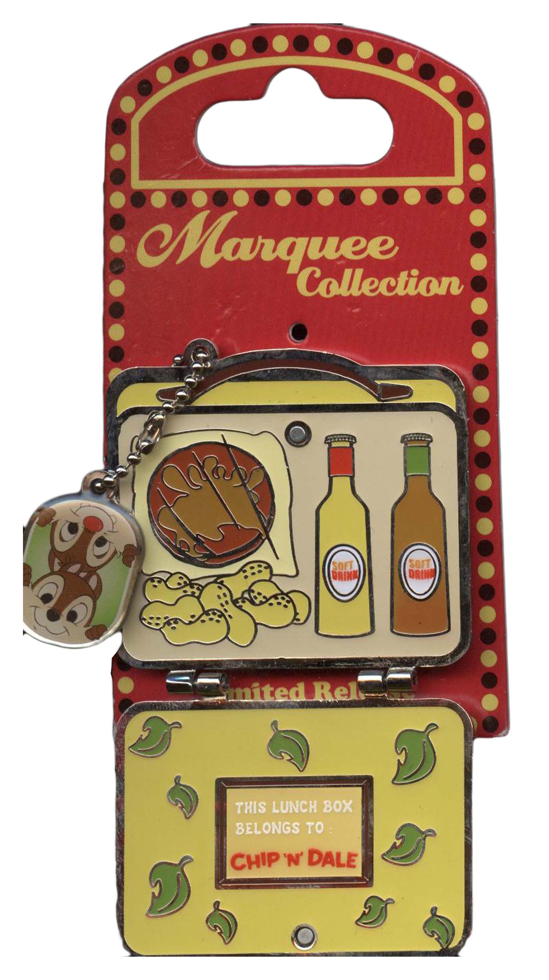 Disney Pin - Marquee Collection - Lunch Box - Chip and Dale, view 2