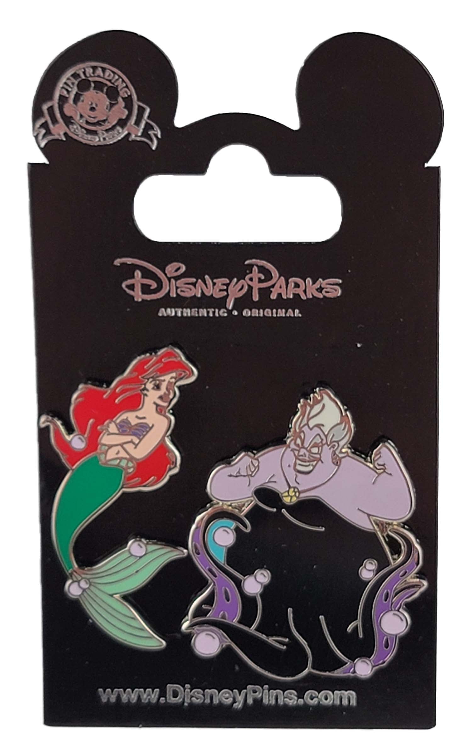 Disney Pin - The Little Mermaid - Ariel and Ursula - 2 Pin Set