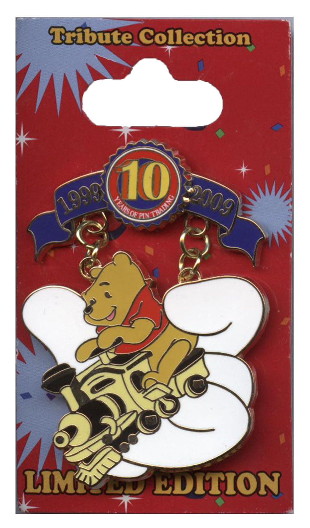 Disney Pin - 10th Anniversary Tribute - Winnie the Pooh Train - front view