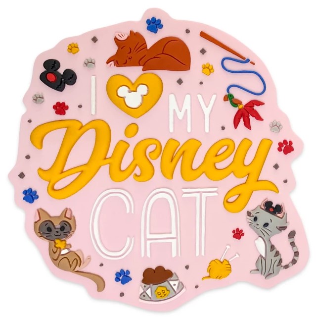 Disney Parks Magnet - I Love My Disney Cat - front view