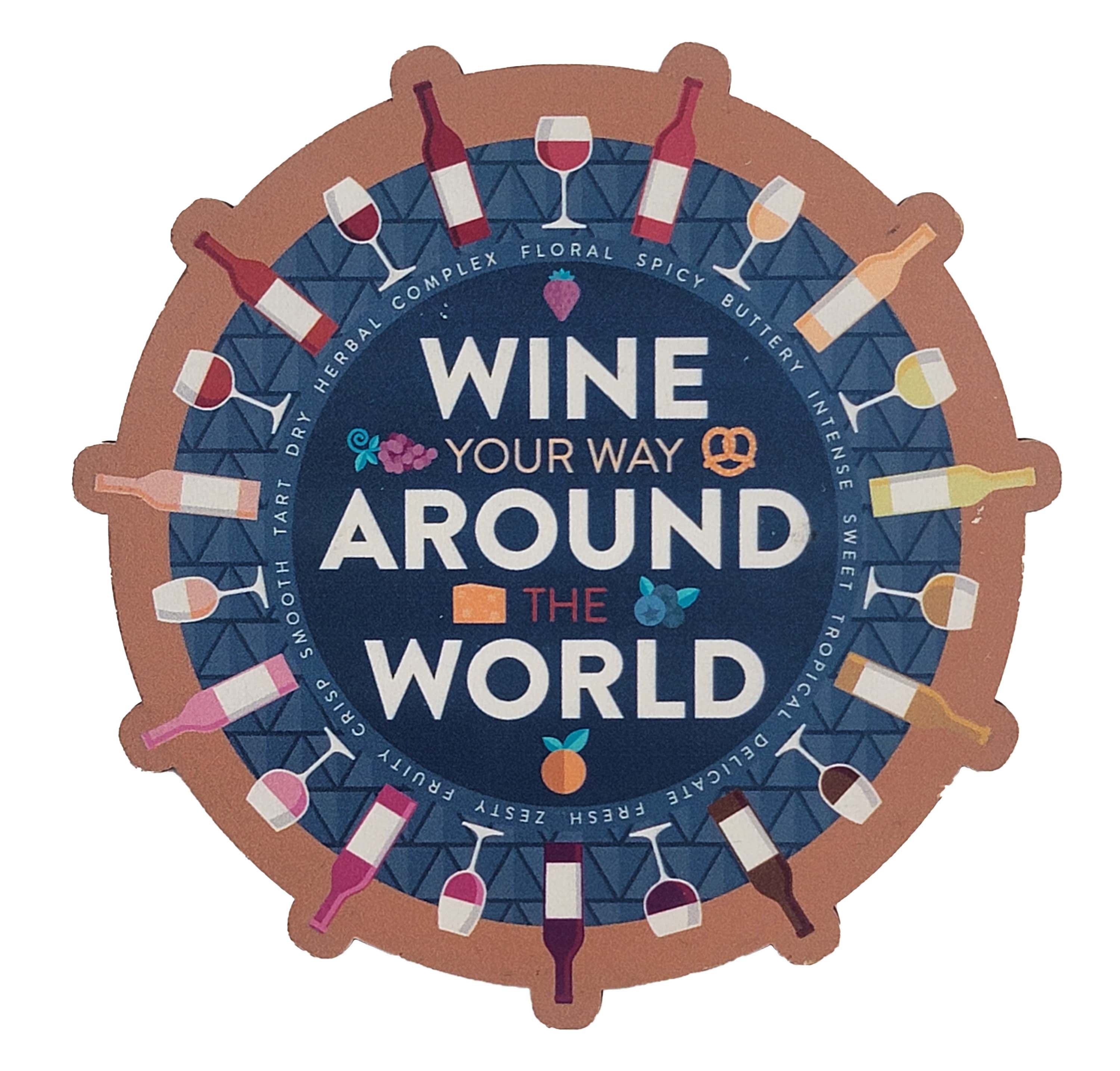 Disney Parks Magnet - EPCOT Food & Wine - Wine Your Way Around the World - front view