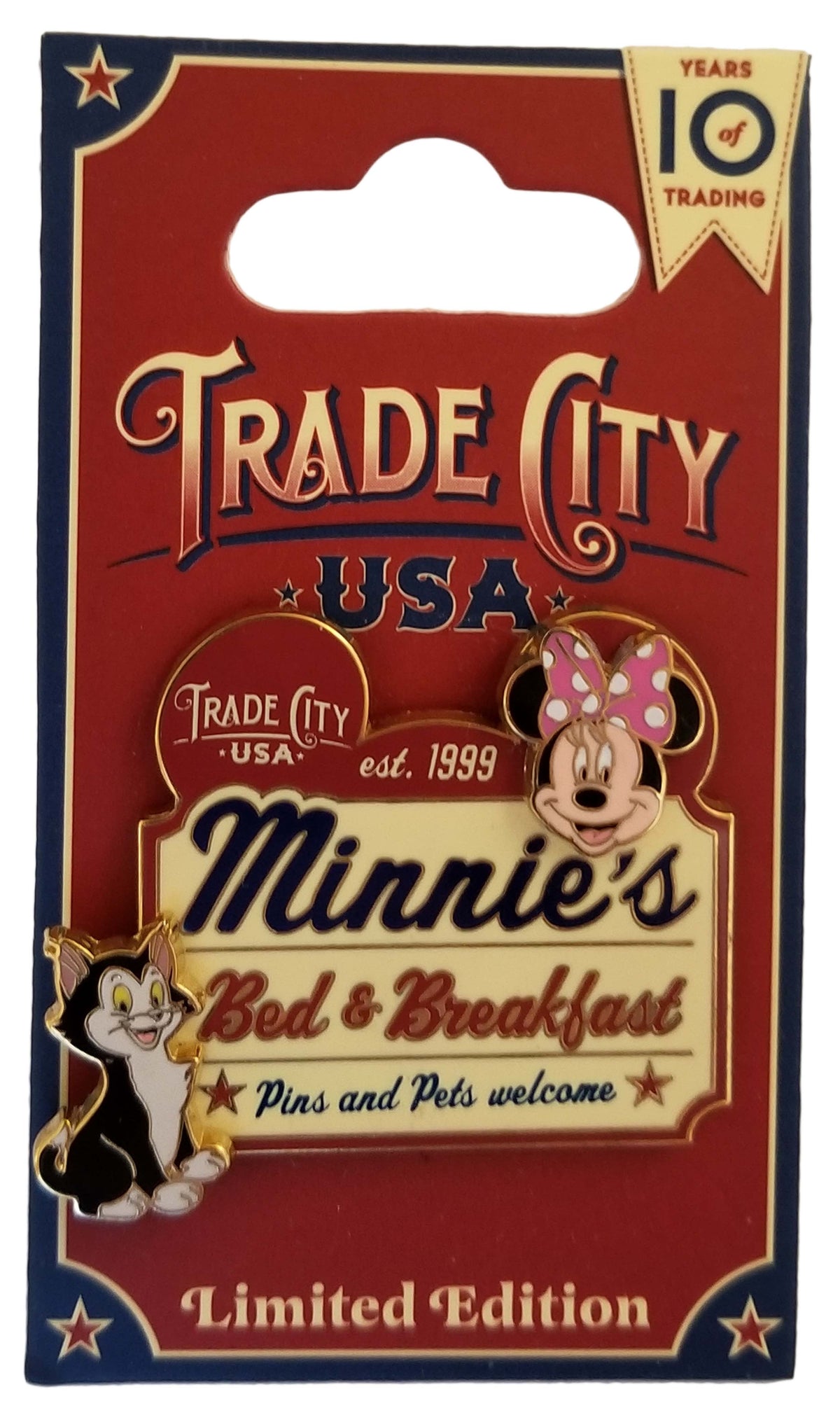 Disney Pin - Trade City, USA - 2010 Celebration - Minnie's Bed & Breakfast - front view