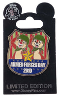 Disney Pin - Armed Forces Day 2010 - Chip and Dale