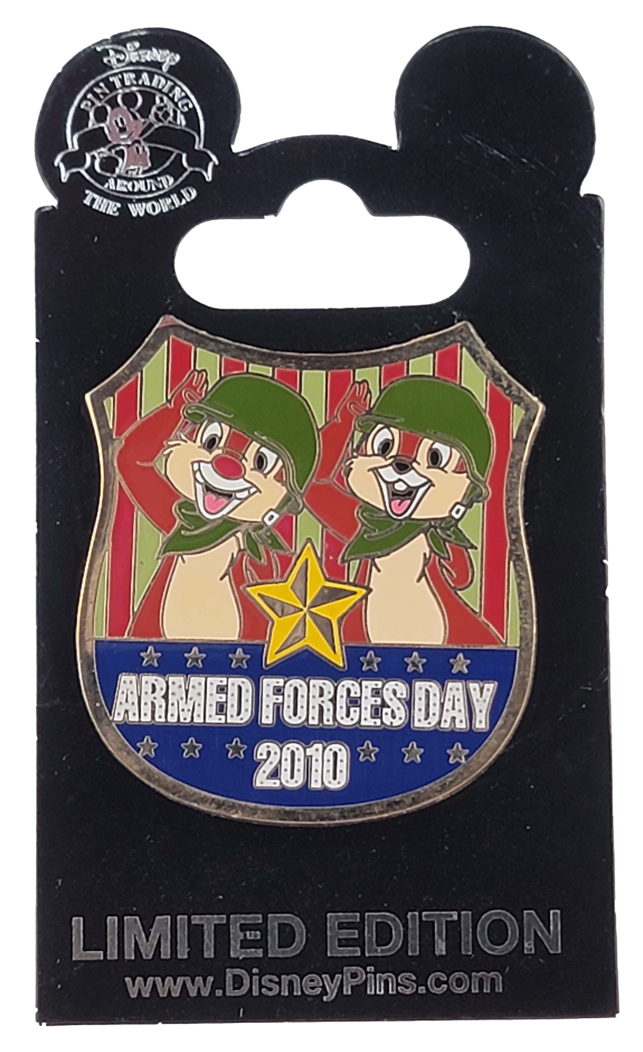 Disney Pin - Armed Forces Day 2010 - Chip and Dale