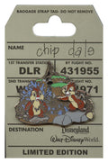 Disney Pin - Chip and Dale Adventure - Splash Mountain Attraction - front view