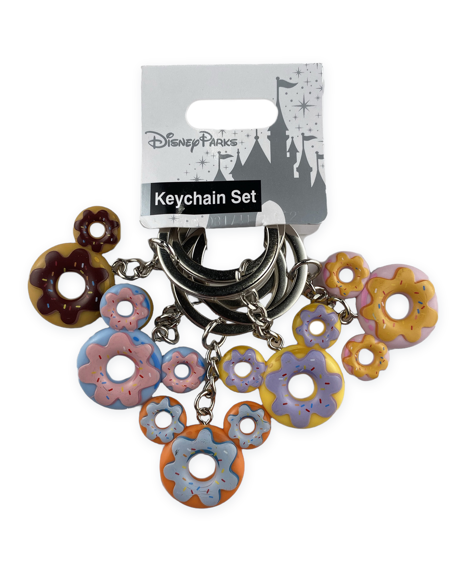 Disney Parks Keychain - Mickey Mouse Icon - Donuts