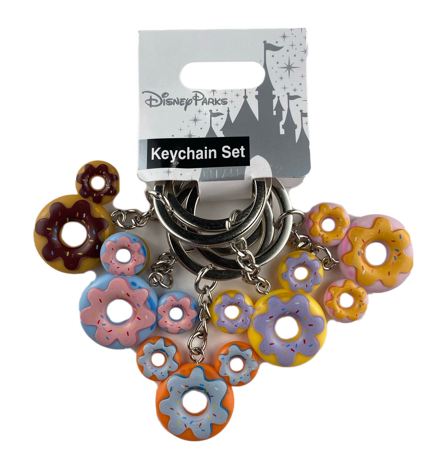 Disney Parks Keychain - Mickey Mouse Icon - Donuts