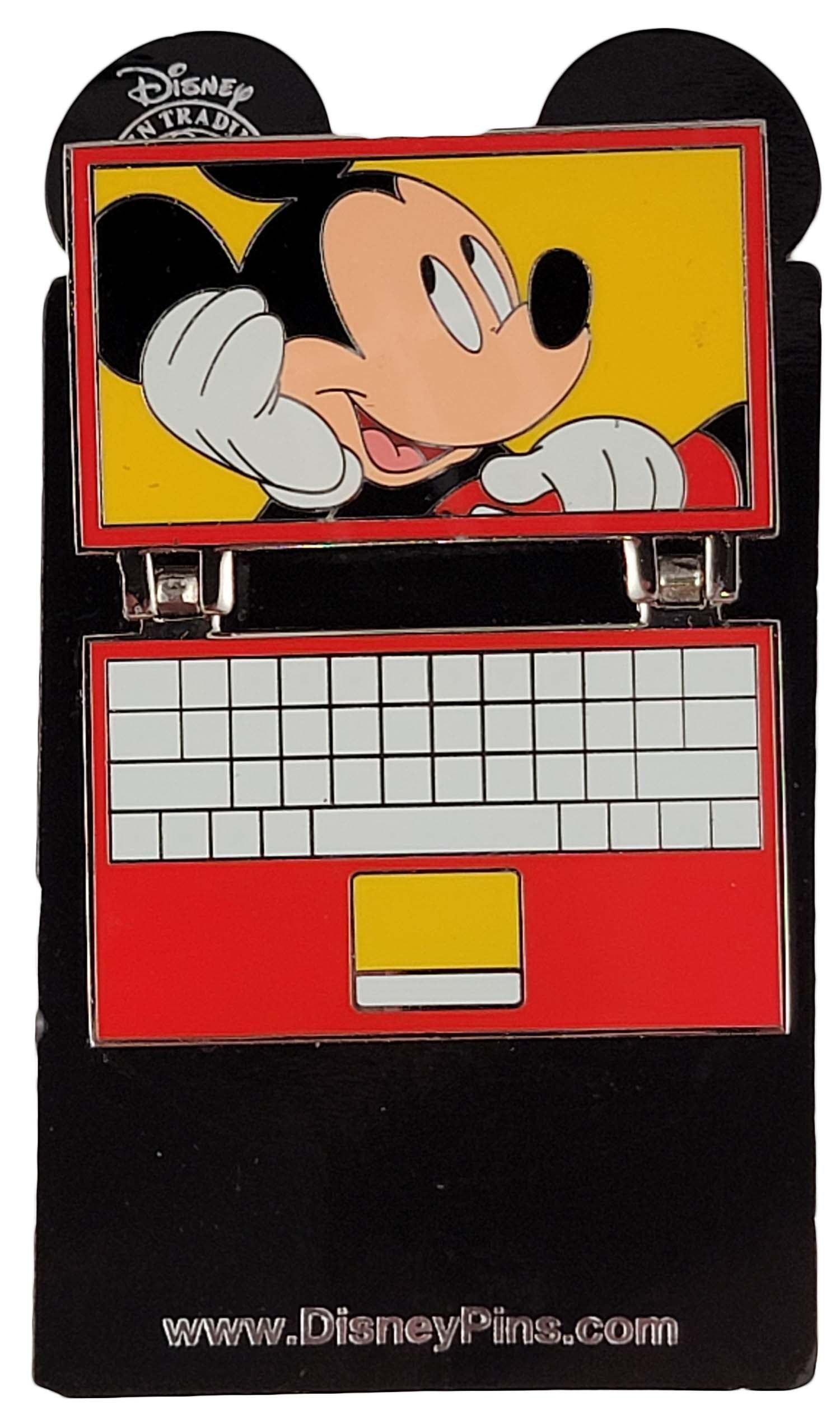 Disney Pin - Laptop - Mickey Mouse - Hinged - detail view 2