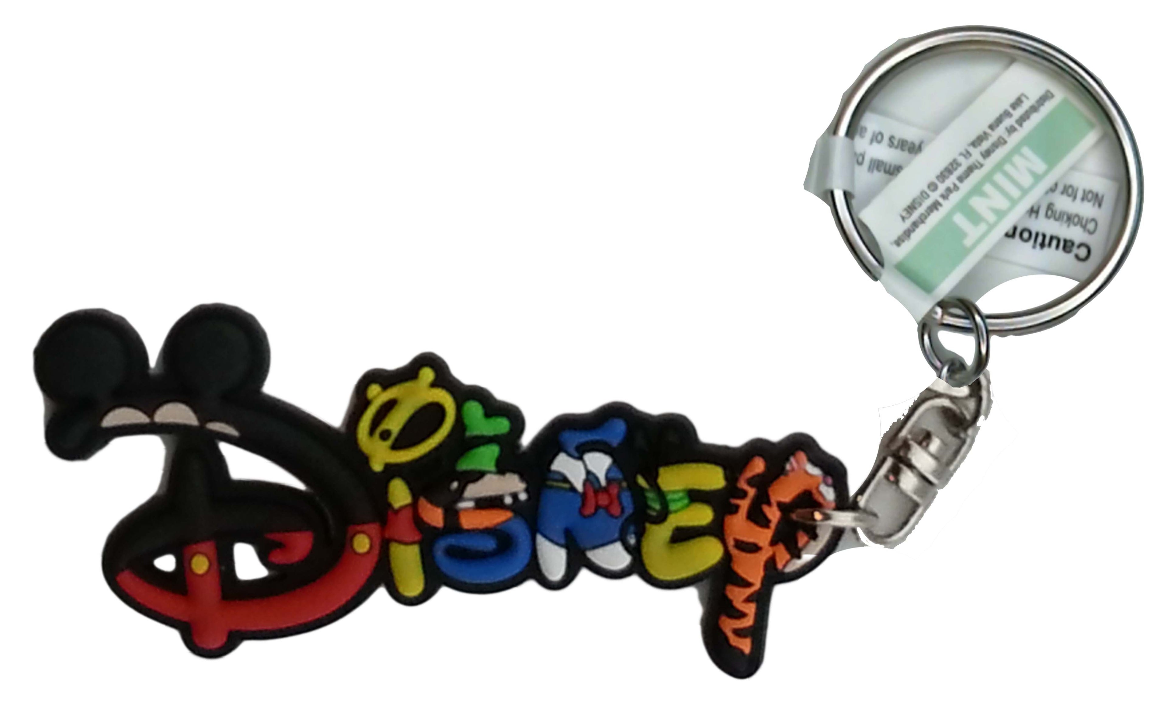 Disney Parks Keychain - Soft Touch - Disney Letters - Key Chain