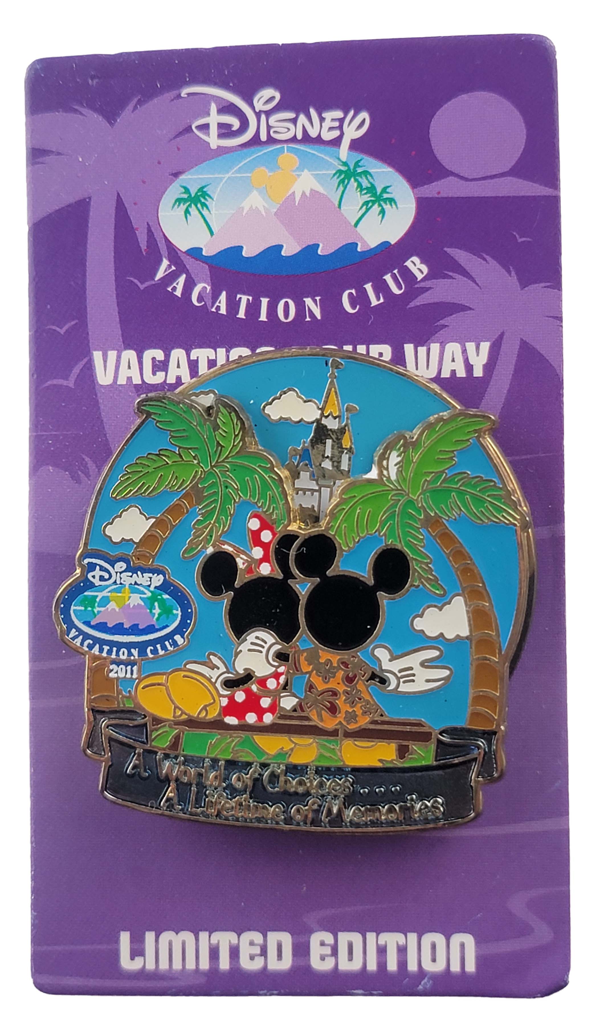 Disney Pin - Disney Vacation Club - Mickey and Minnie - A World of Choices - Spinner, view 1