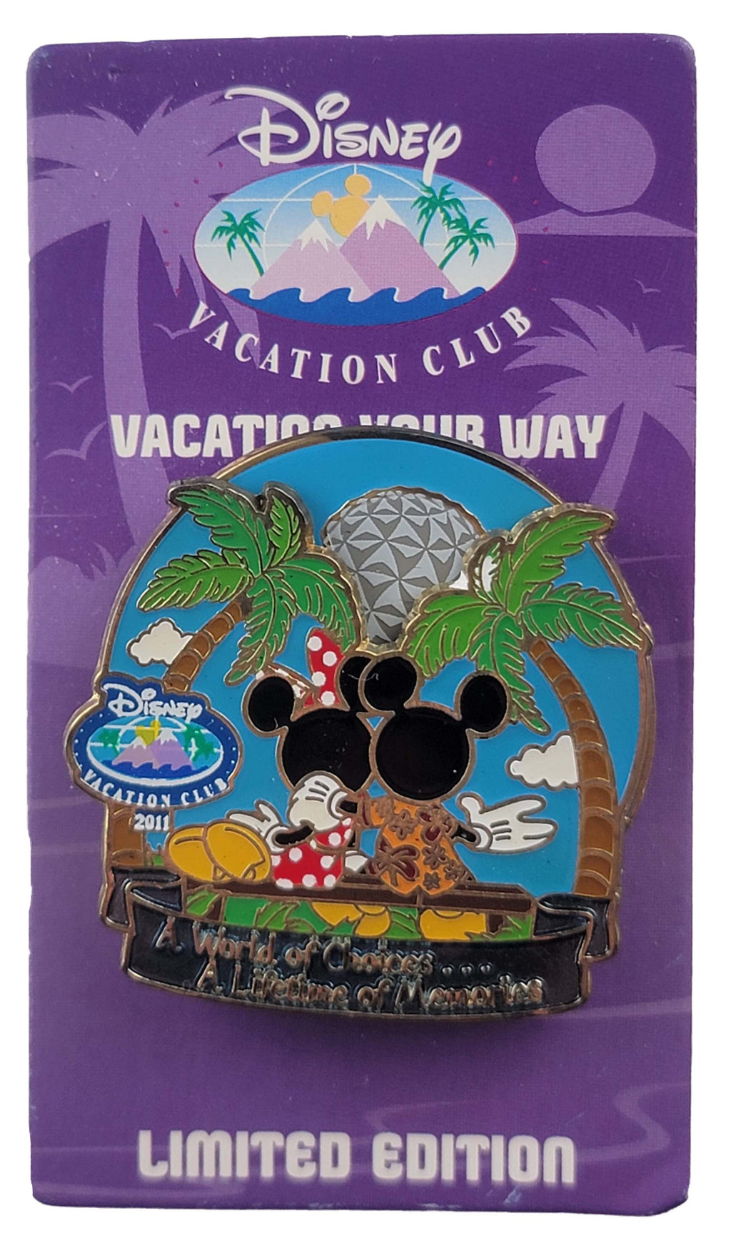 Disney Pin - Disney Vacation Club - Mickey and Minnie - A World of Choices - Spinner, view 3
