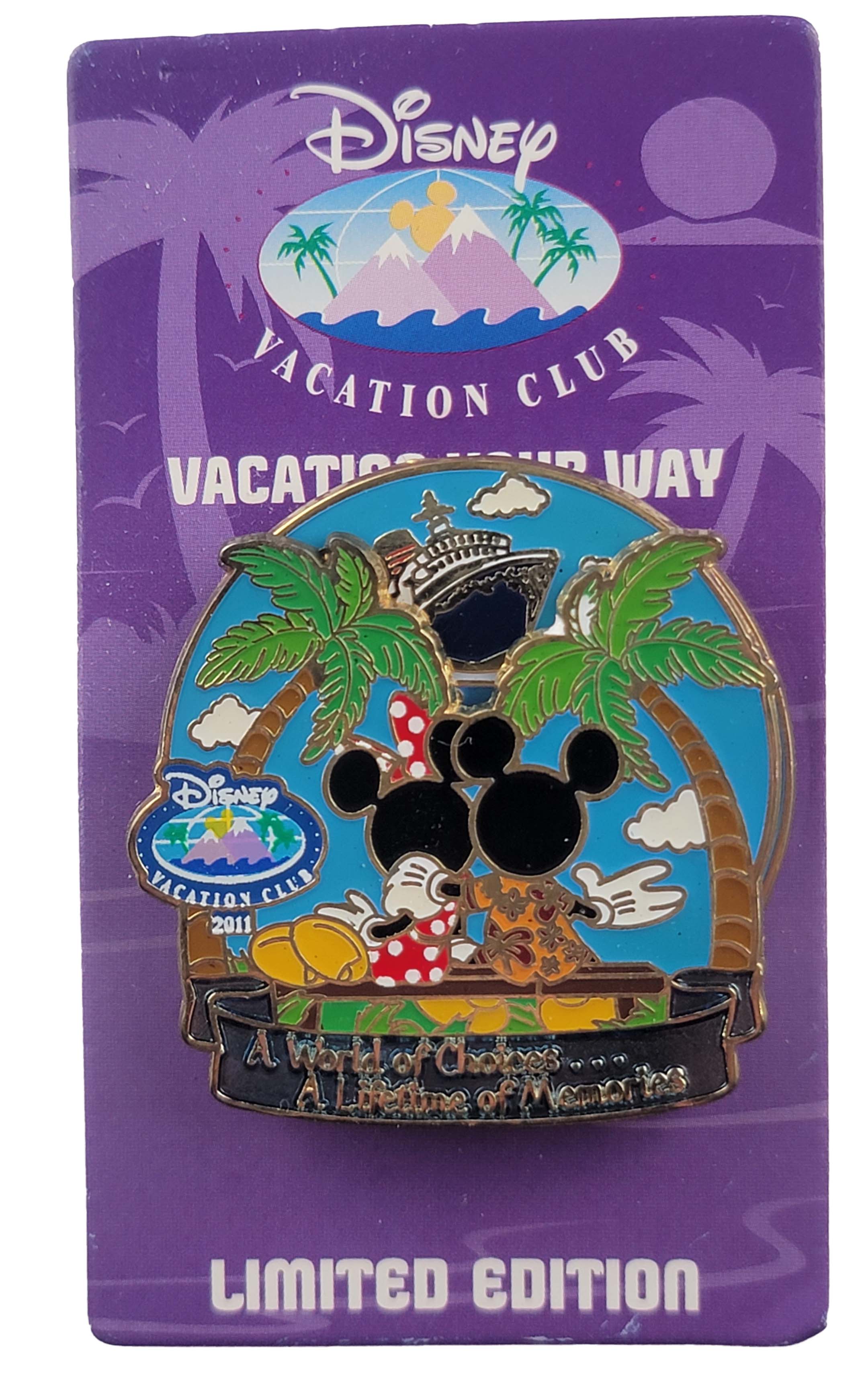Disney Pin - Disney Vacation Club - Mickey and Minnie - A World of Choices - Spinner, view 7