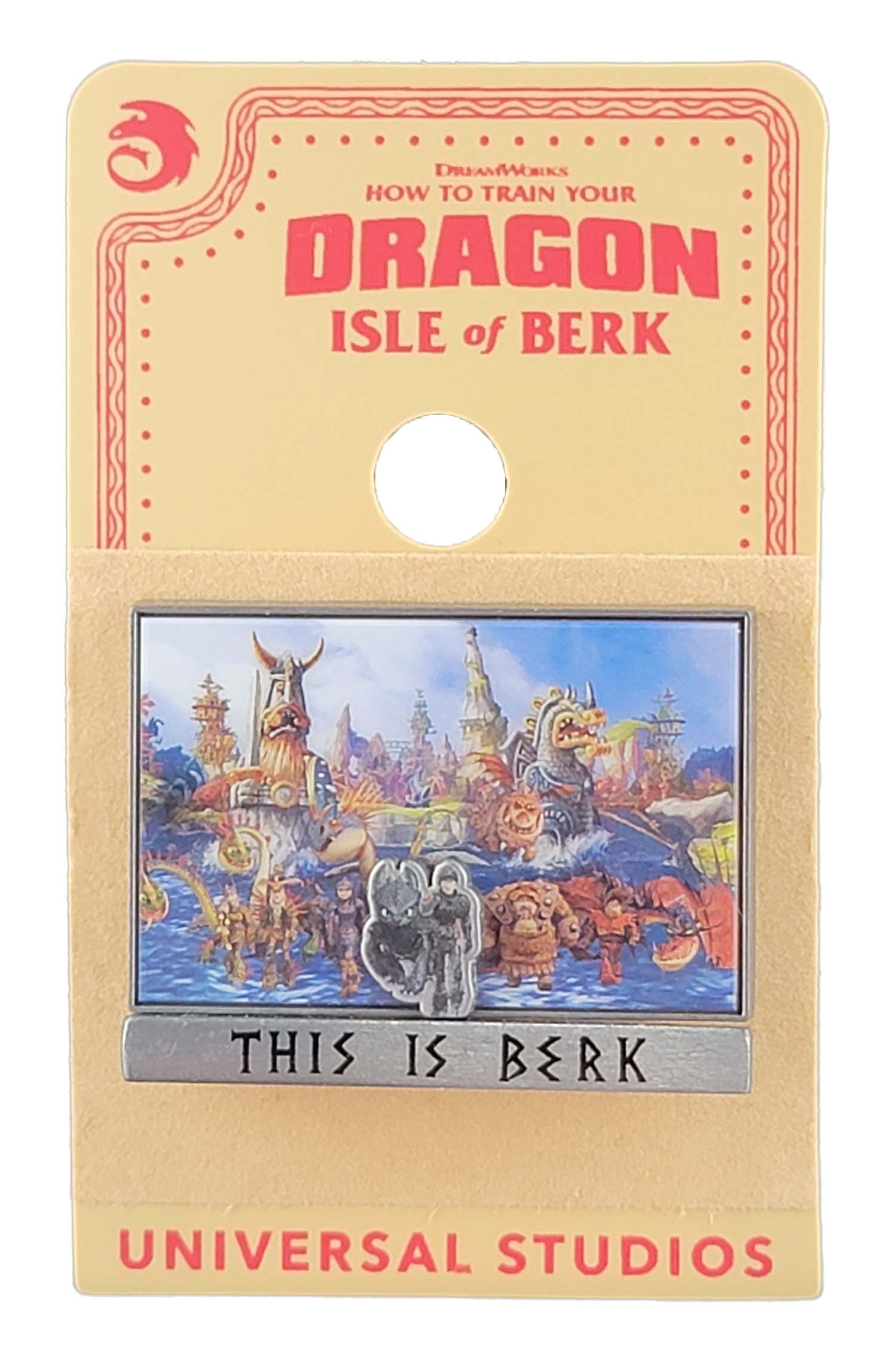 Universal Studios - Epic Universe Pin - How To Train Your Dragon - This is Berk - Hiccup and Toothless