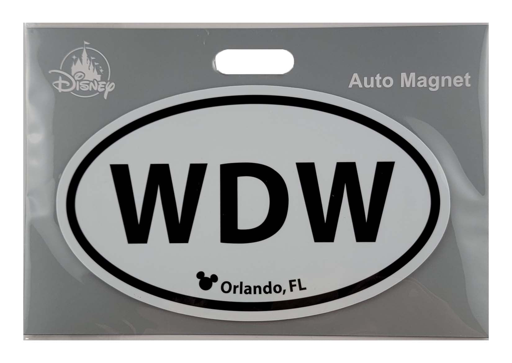 Disney Parks Auto Magnet - WDW Oval - Orlando, FL - front view