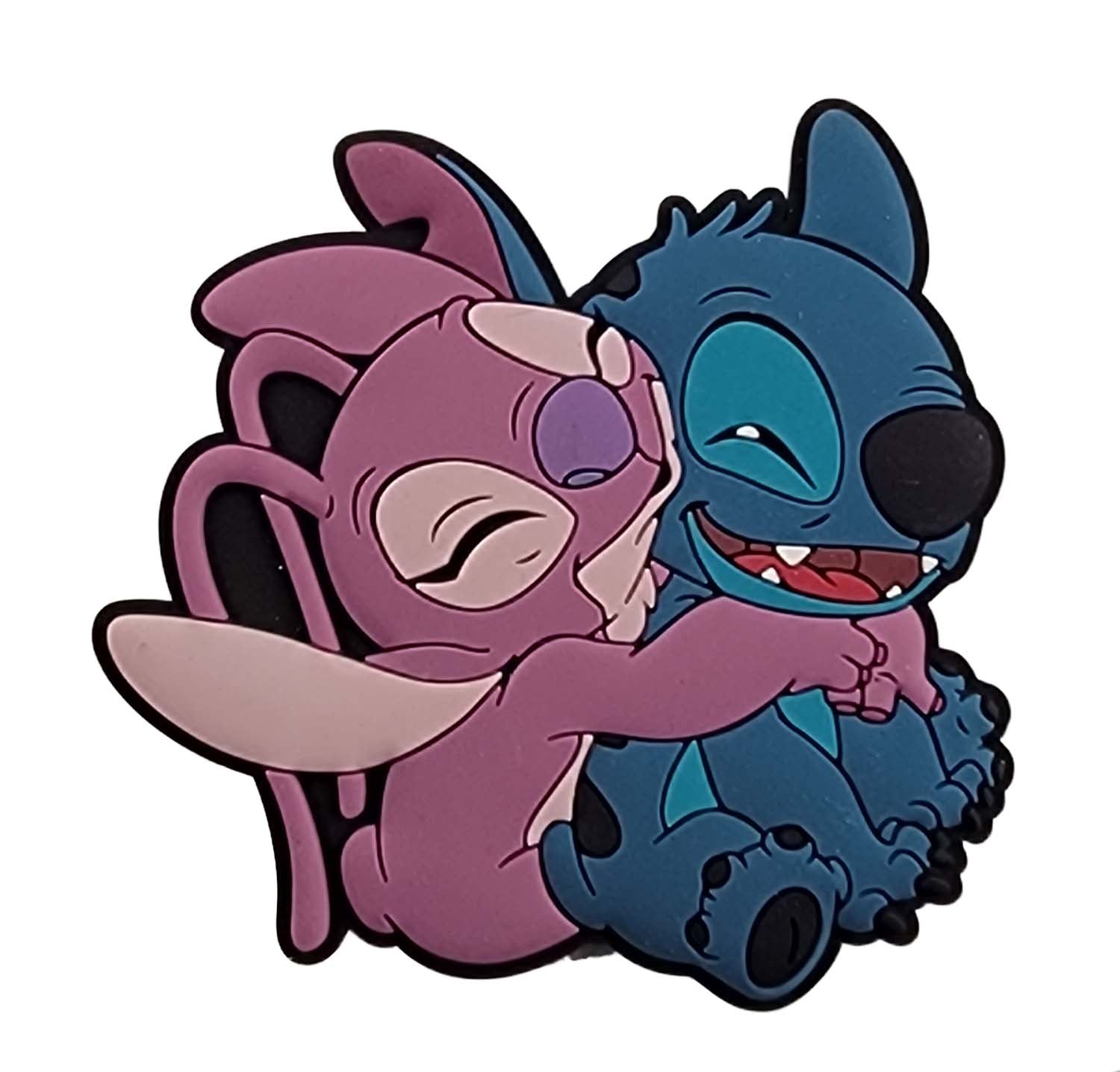 Disney Parks Magnet - Stitch and Angel - Hug - front view