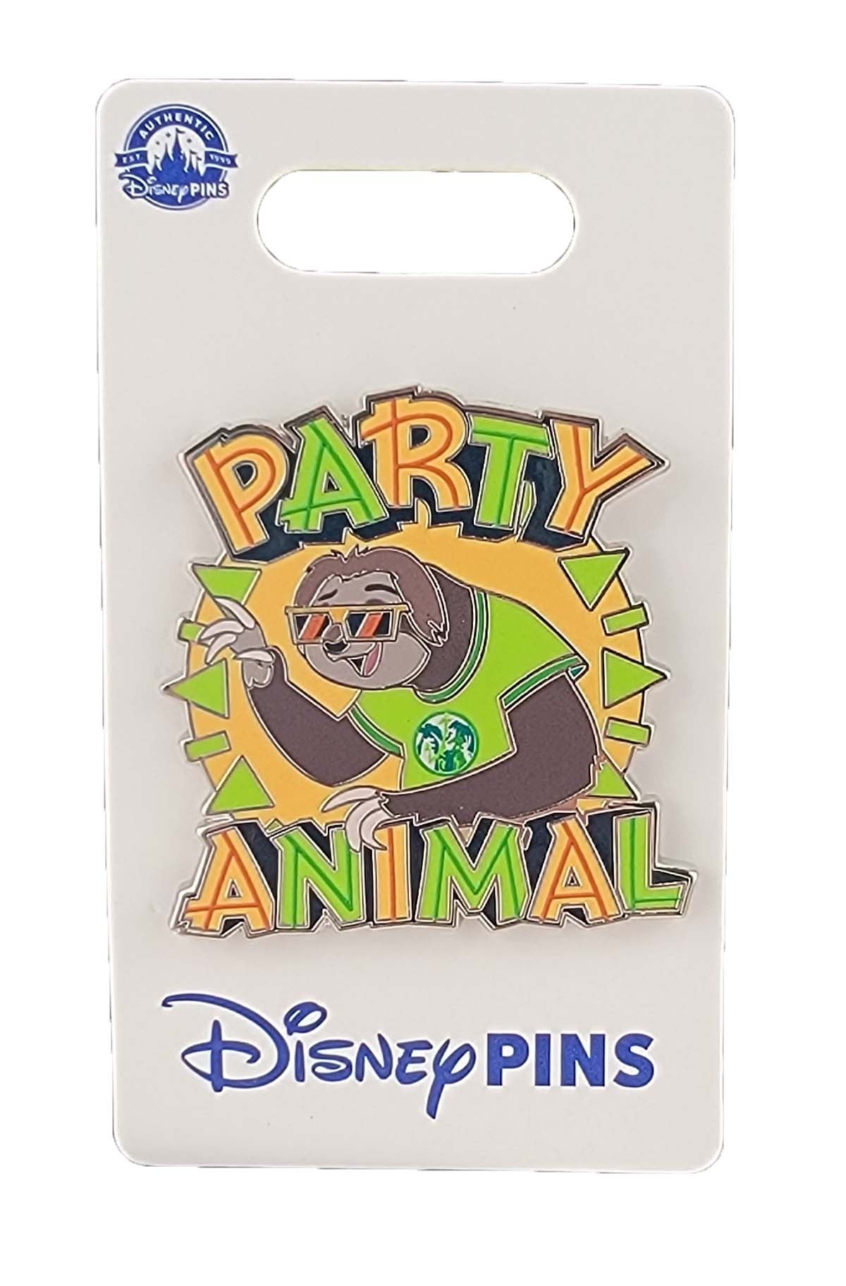 Disney Pin - Zootopia 2 - Better Together - Flash the Sloth - Party Animal